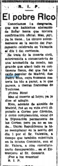 PEDRO RICO LA LIBERTAD 11 FEBRERO 1937